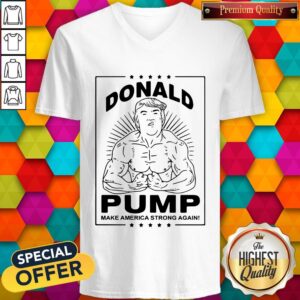 Alternative view of Bodybuilding Donald Pump Make America Strong Again Donald Trump Shirt