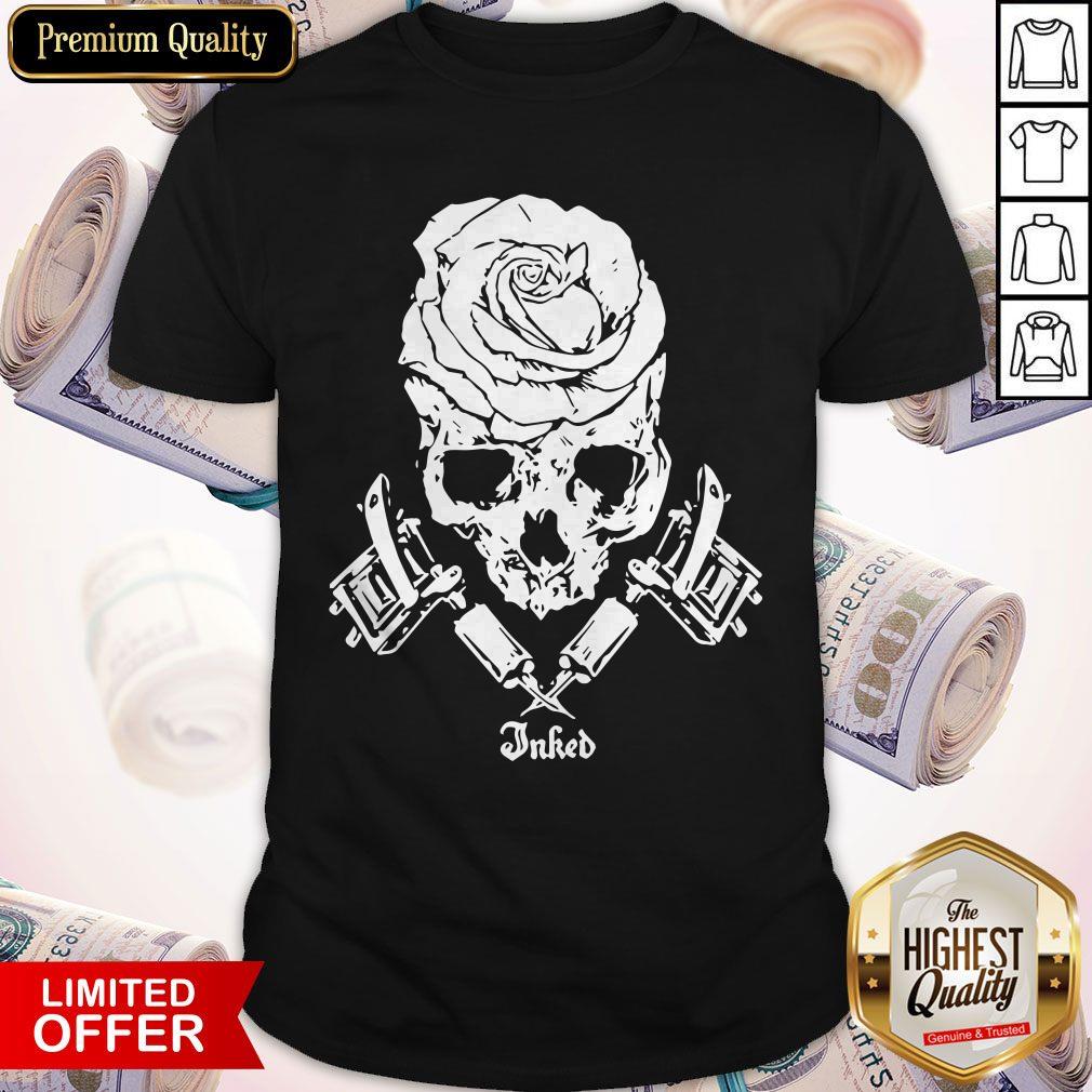 Top Skull Floral Jnked Shirt