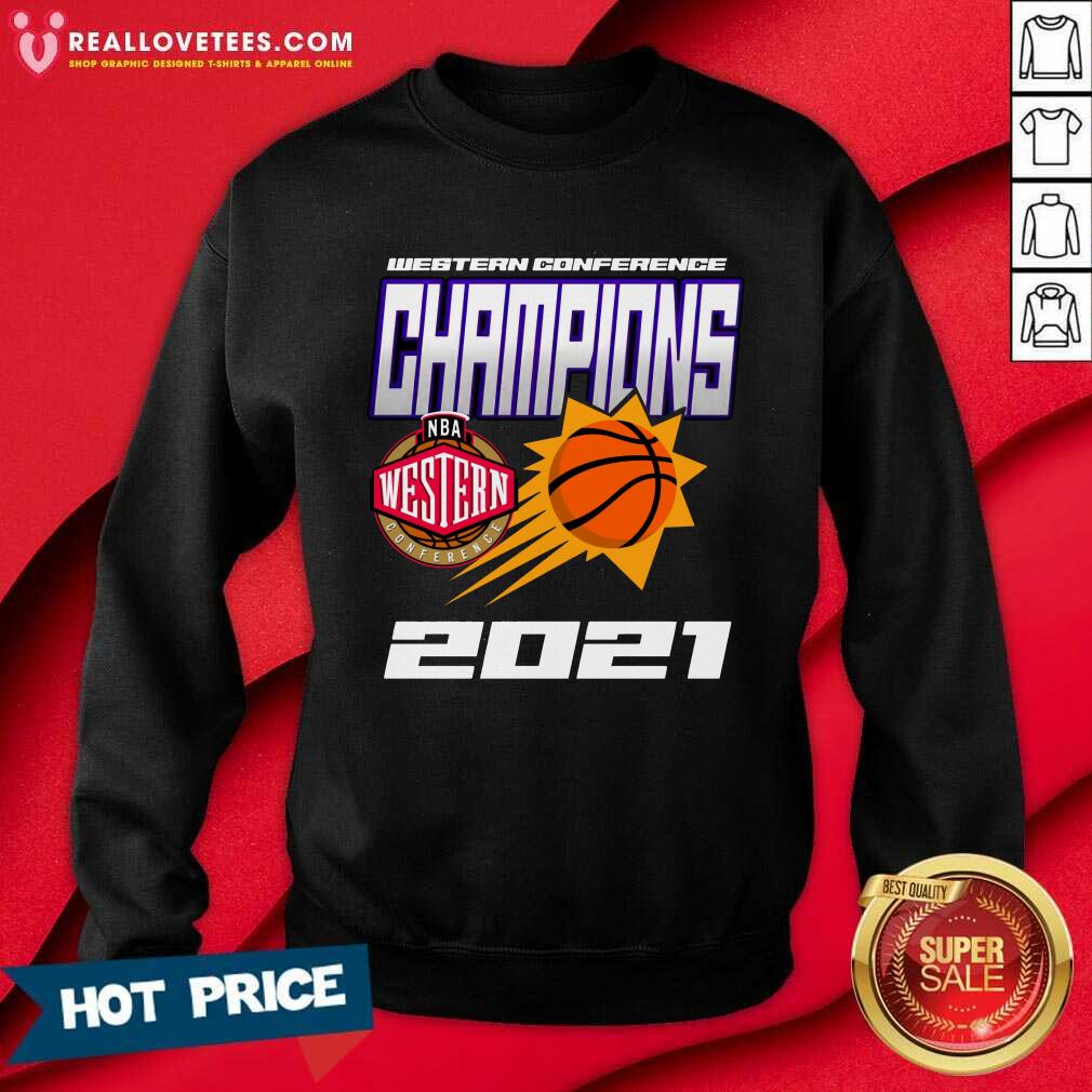 Phoenix Suns Western Conference Champions Nba Western 2021 Shirt - Image 4