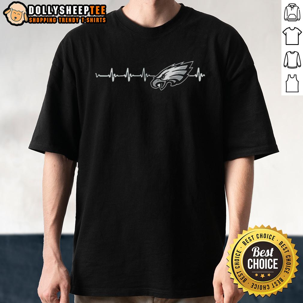 Awesome Philadelphia Eagles National Football League Heart Rate Line Football Fans T-Shirt