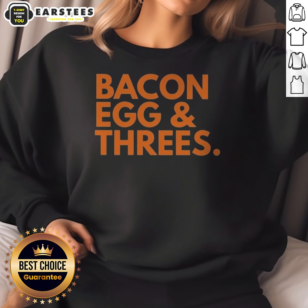 Top Bacon Egg Threes Shirt - Image 4