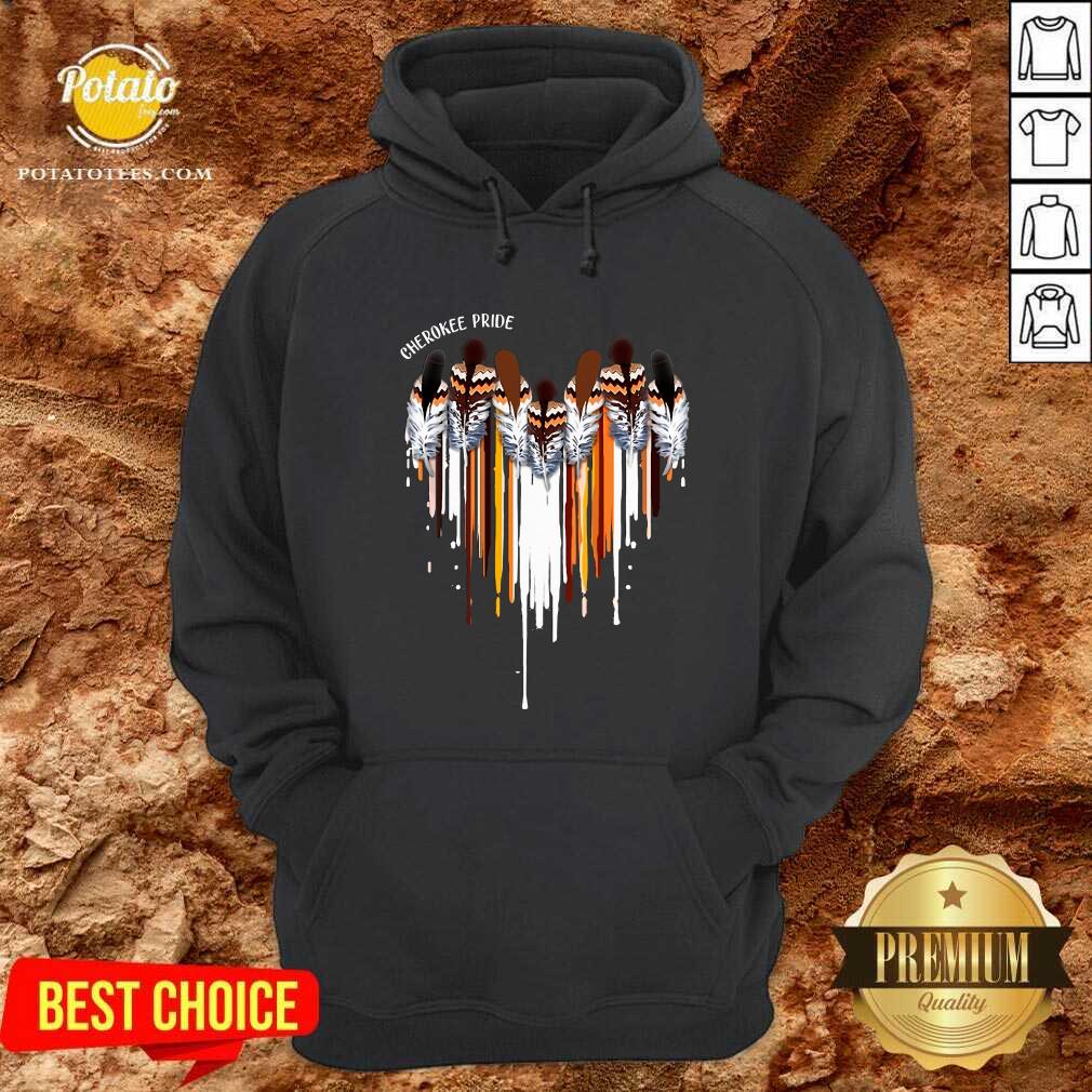 Pretty Cherokee Pride Heart Shirt - Image 5