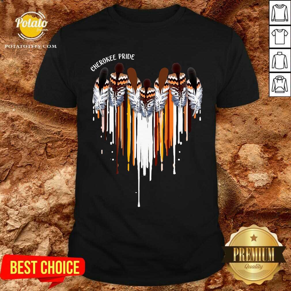 Pretty Cherokee Pride Heart Shirt