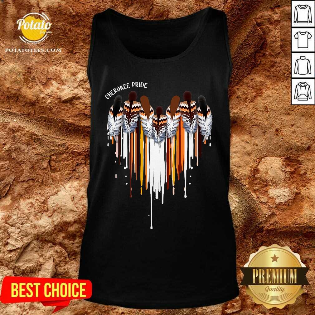 Pretty Cherokee Pride Heart Shirt - Image 3