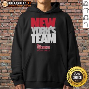 Alternative view of Original New York's Team Text Stack St John's Red Storm T-Shirt