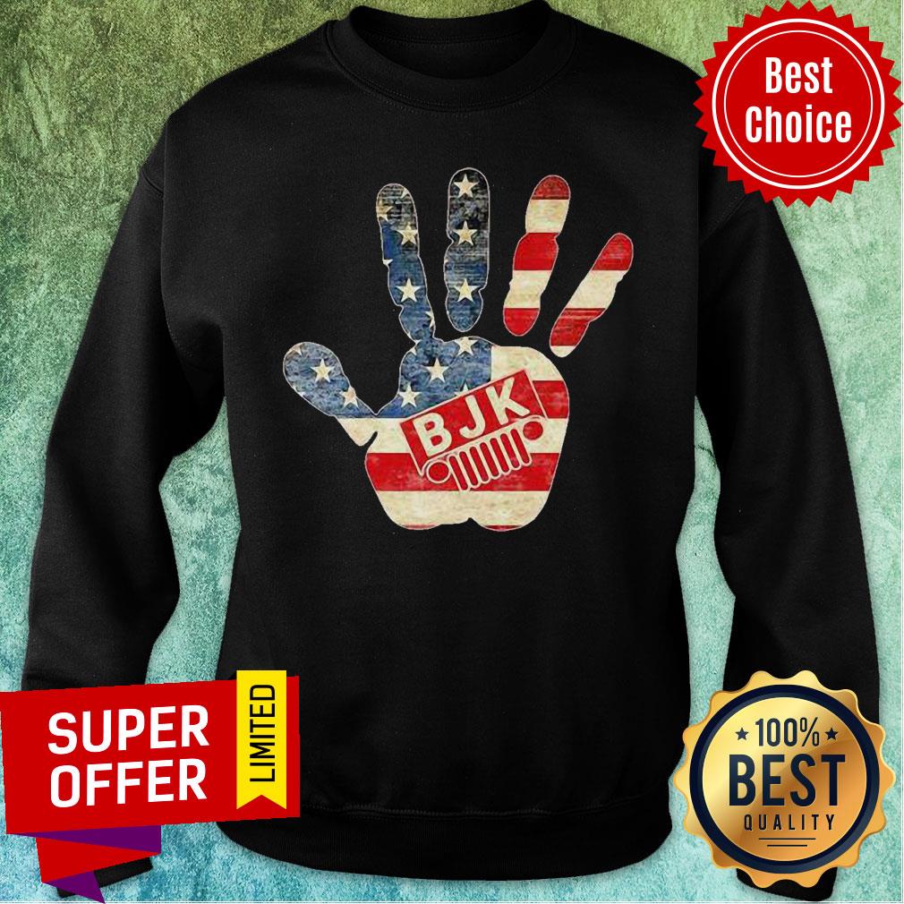 BJK Jeep Hand American Flag Shirt - Image 4