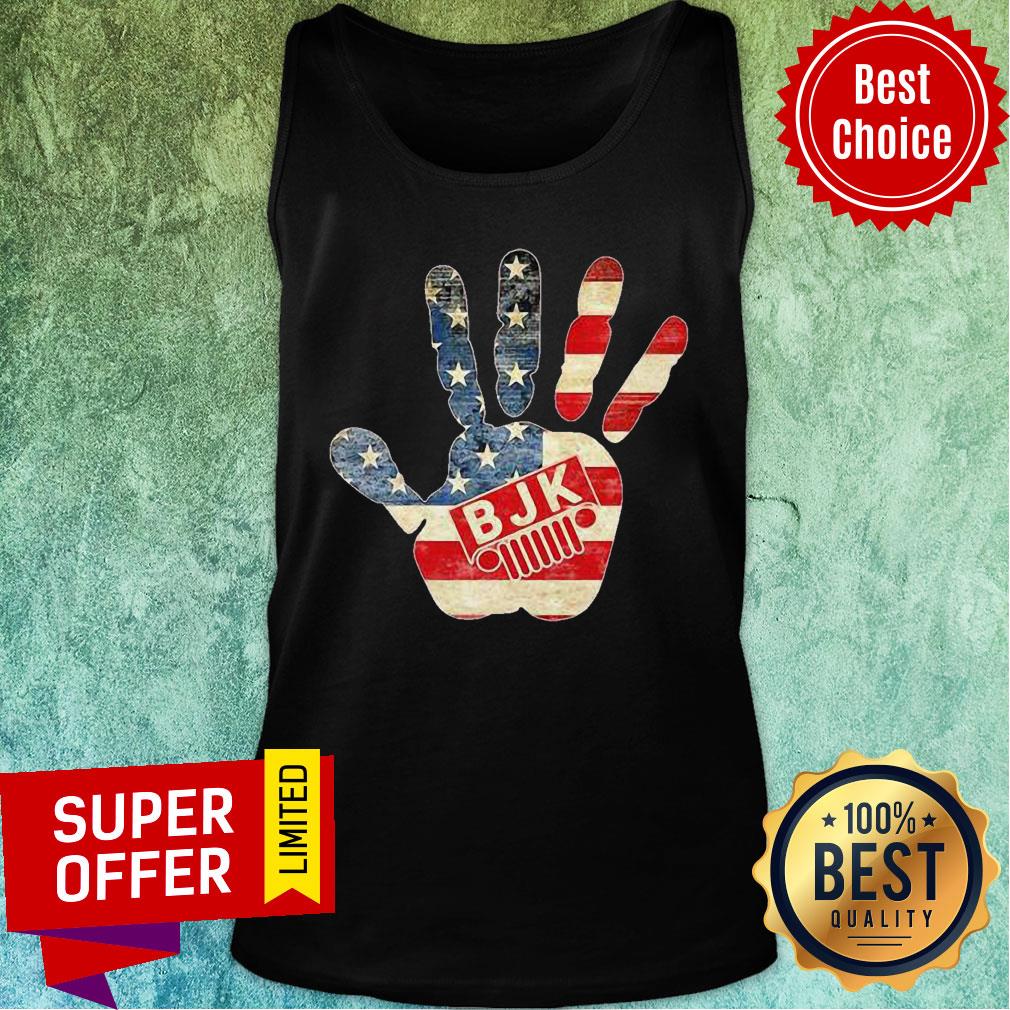 BJK Jeep Hand American Flag Shirt - Image 3