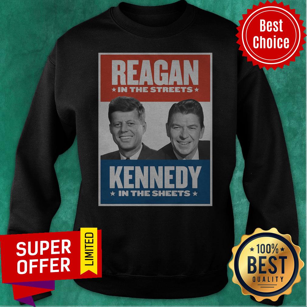 Premium Vintage Reagan In The Streets Kennedy In The Sheets Shirt - Image 2