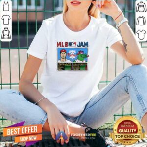 Alternative view of Hot MLB Jam Phillies Realmuto And Phillie Phanatic 2024 T-Shirt