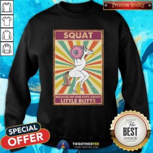 Alternative view of Funny Unicorn Squat Because No One Raps About Little Butts Shirt
