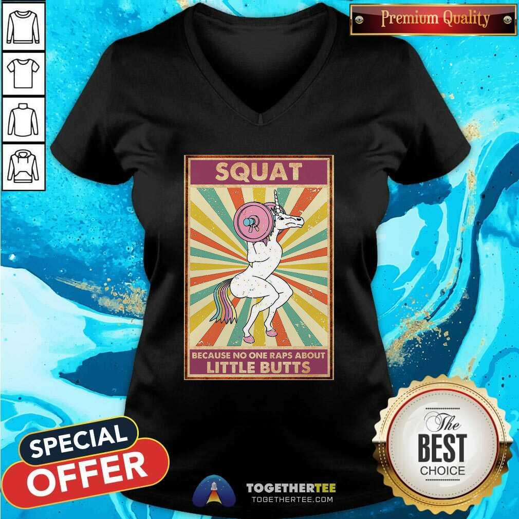 Funny Unicorn Squat Because No One Raps About Little Butts Shirt - Image 3