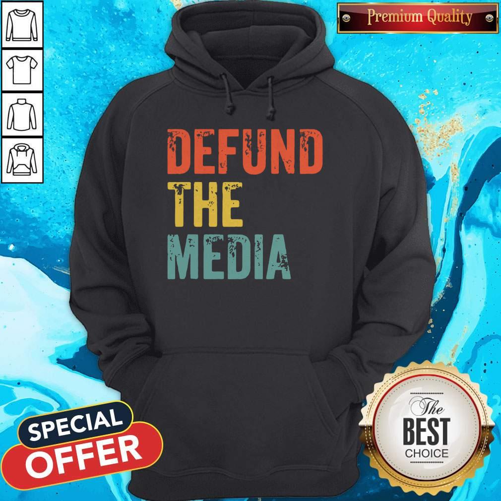 Retro Vintage Defund the media T-Shirt - Image 2