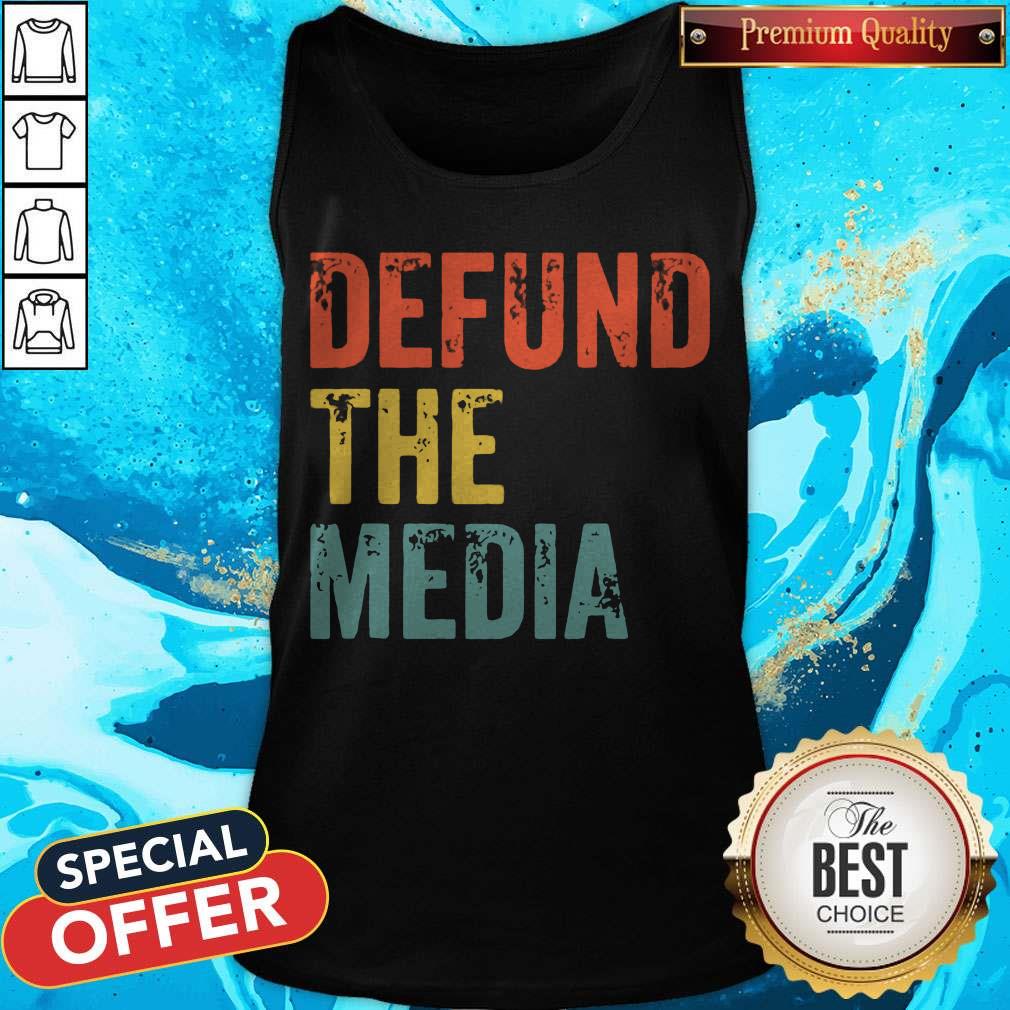 Retro Vintage Defund the media T-Shirt - Image 4