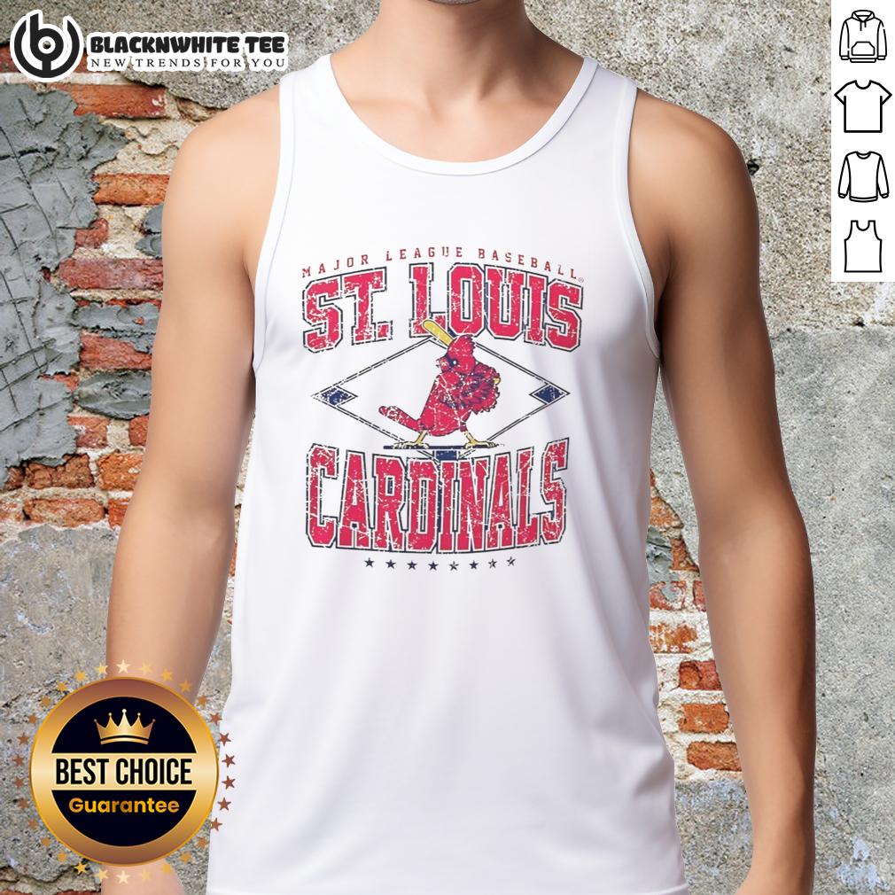 Awesome St Louis Cardinals Major League Baseball Cooperstown Diamond T-Shirt - Image 4