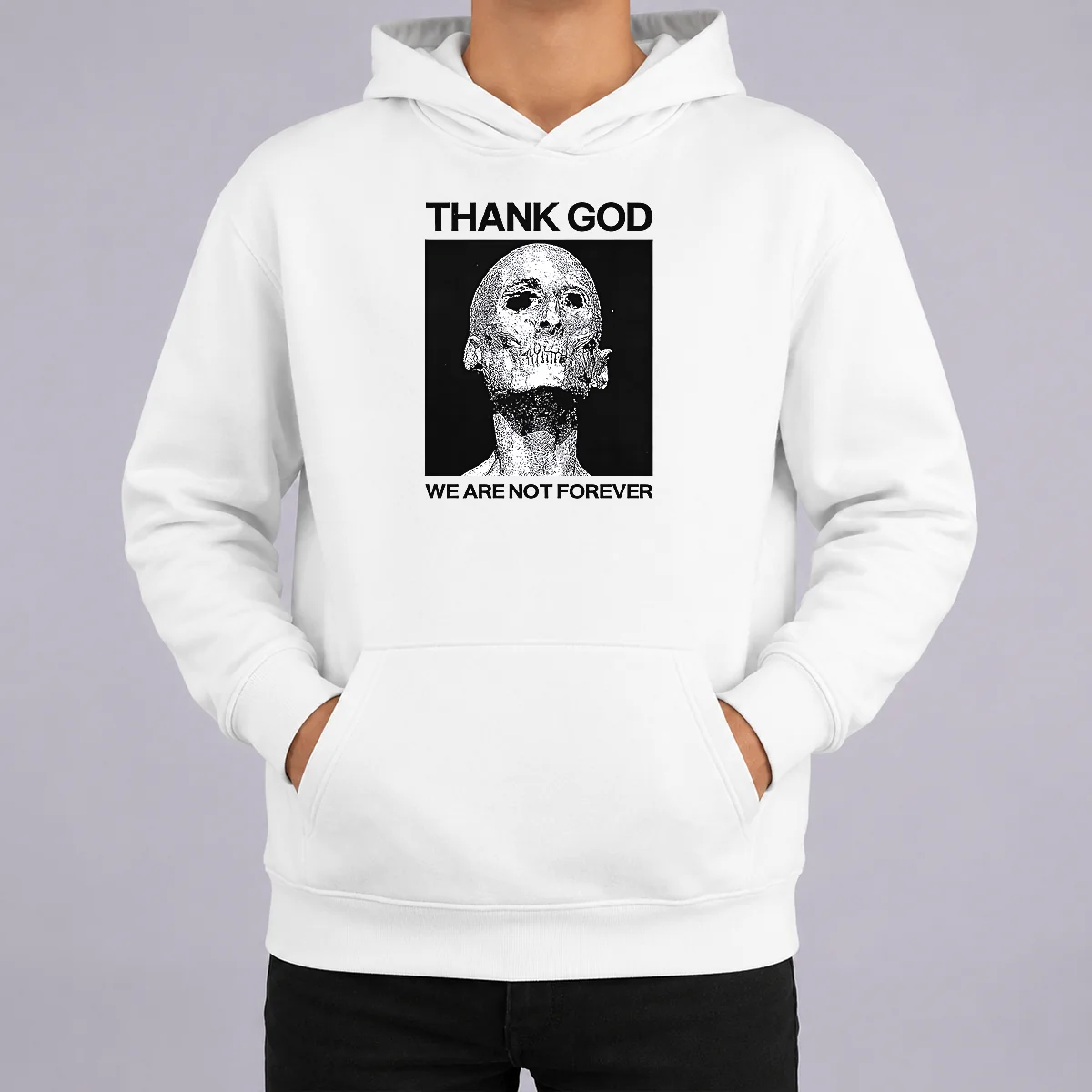 Premium Thank God We Are Not Forever Skull Art Memento Mori Shirt - Image 5