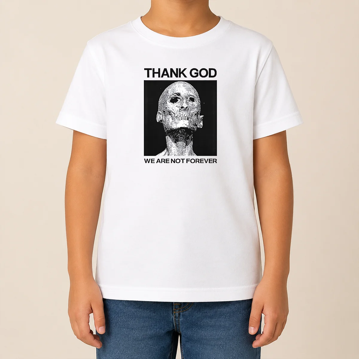 Premium Thank God We Are Not Forever Skull Art Memento Mori Shirt - Image 9