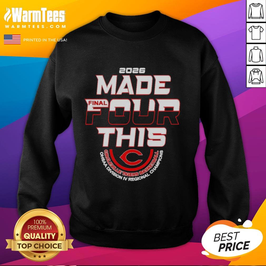 Official Circleville Tigers Basketball 2026 Made Final Four This T-Shirt - Image 5