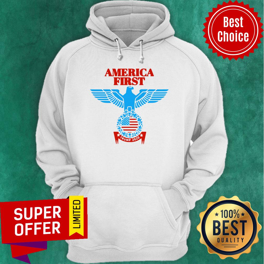 Funny America First Trump 2020 Shirt - Image 3
