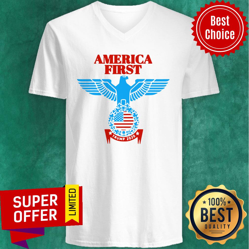 Funny America First Trump 2020 Shirt - Image 4