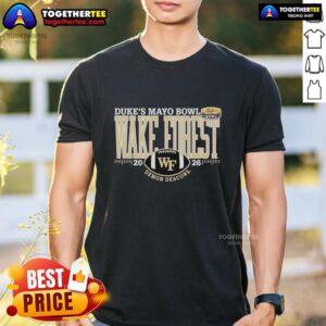 Awesome Wake Forest Demon Deacons Duke's Mayo Bowl 2026 T-Shirt