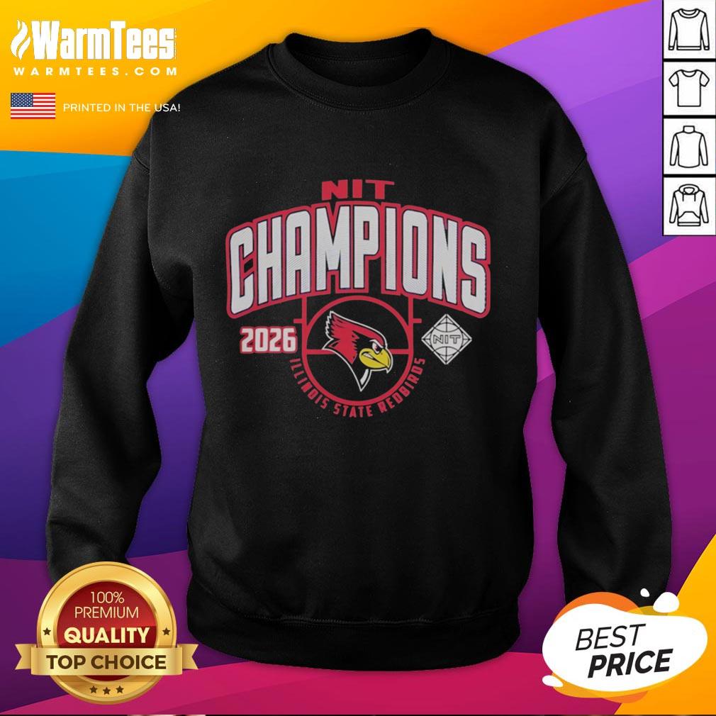 Hot Illinois State Redbirds Nit 2026 Men's Basketball National Champions T-Shirt - Image 5