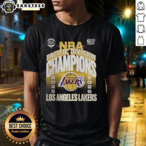 Official Los Angeles Lakers 2026 Pacific Division Champions Locker Room T-Shirt