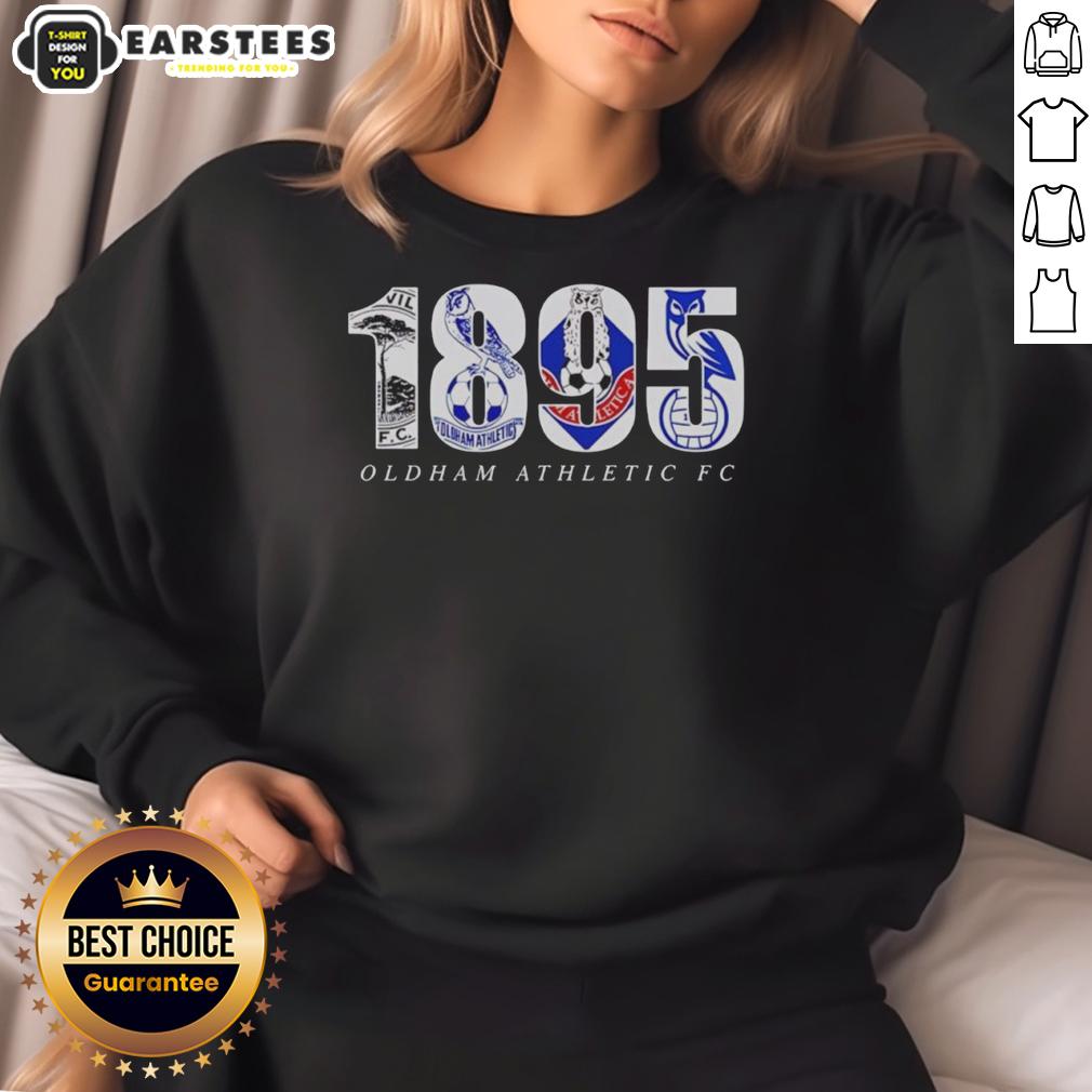 Official Oldham Adult Fc 1895 Logo T-Shirt - Image 5