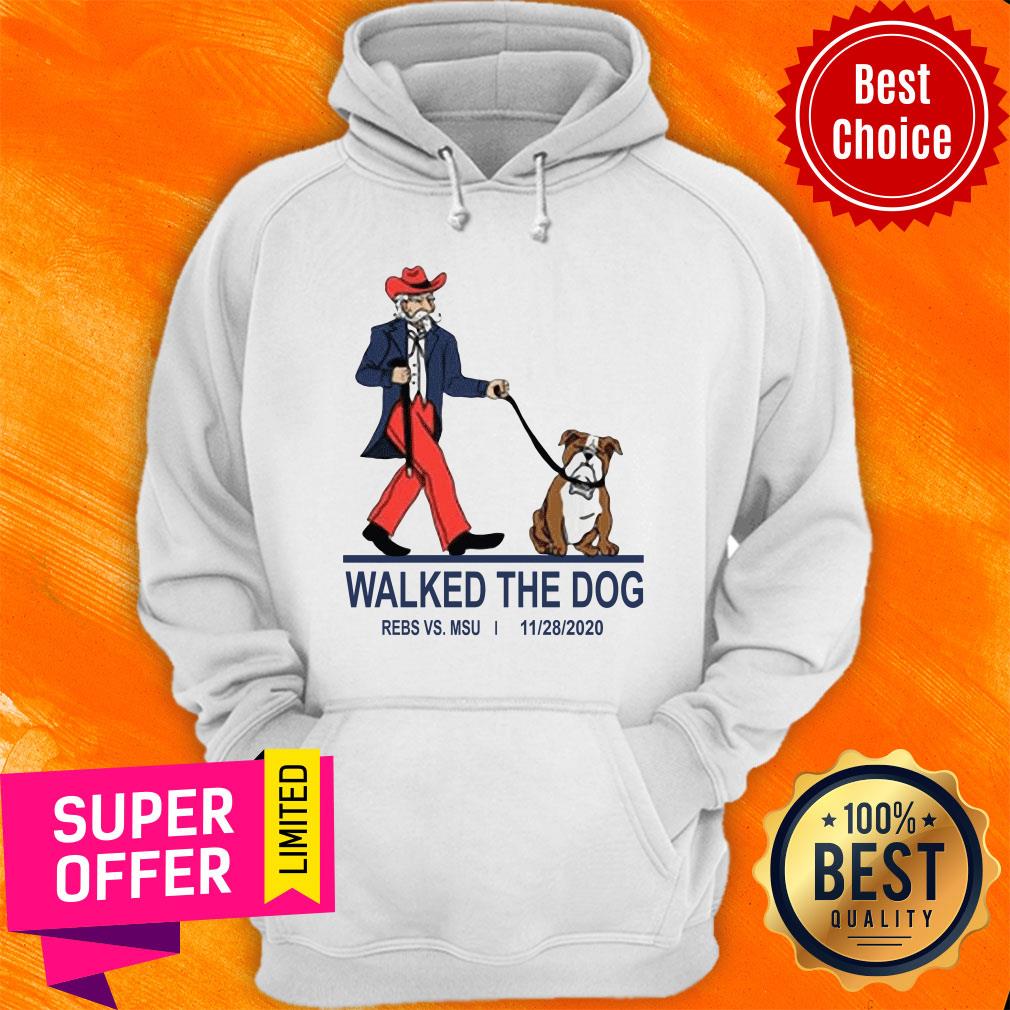 Awesome Walked The Dog Rebs Vs Msu Shirt - Image 2