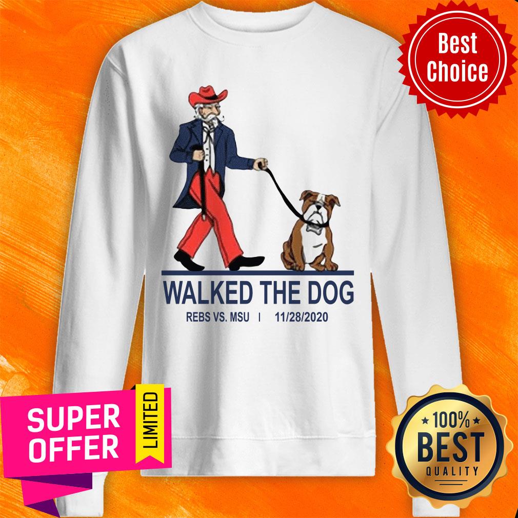 Awesome Walked The Dog Rebs Vs Msu Shirt - Image 5