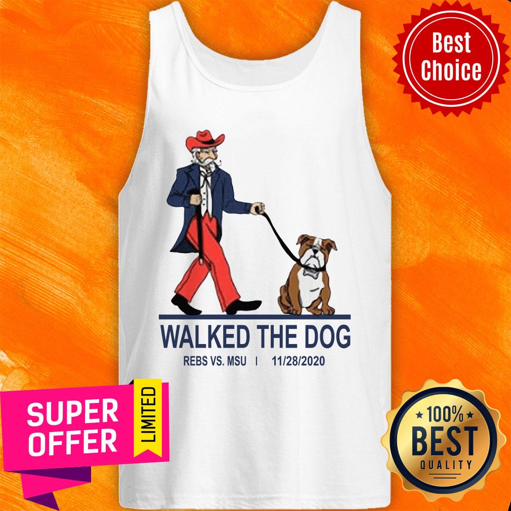 Awesome Walked The Dog Rebs Vs Msu Shirt - Image 4