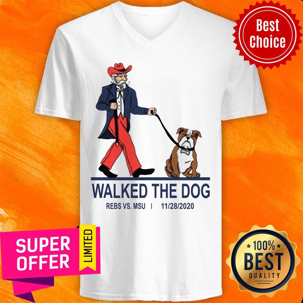 Awesome Walked The Dog Rebs Vs Msu Shirt - Image 3