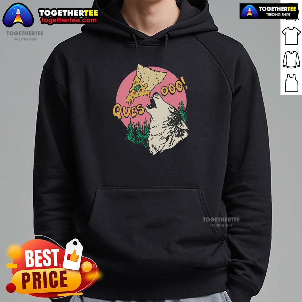 Awesome Queso Lupus Wolf Pizza T-Shirt - Image 2