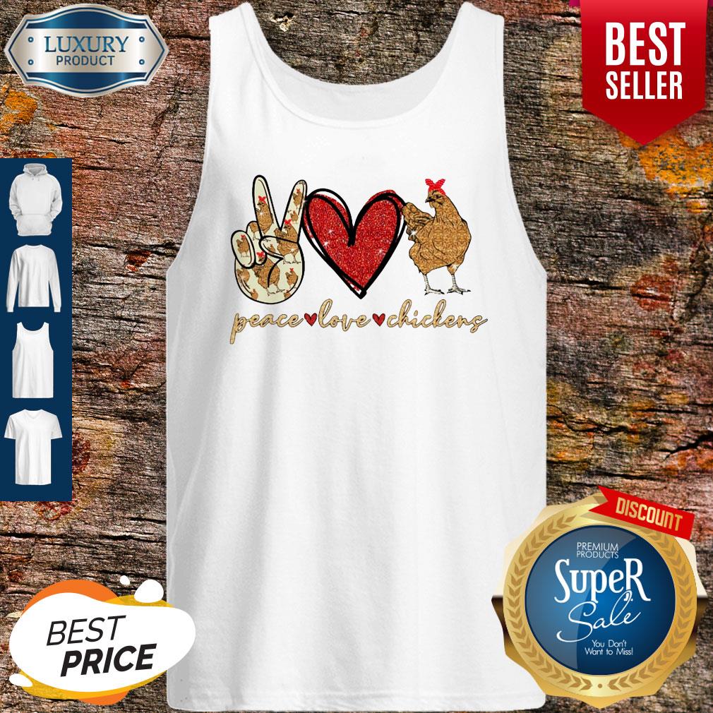 Awesome Peace Love And Chickens Shirt - Image 4
