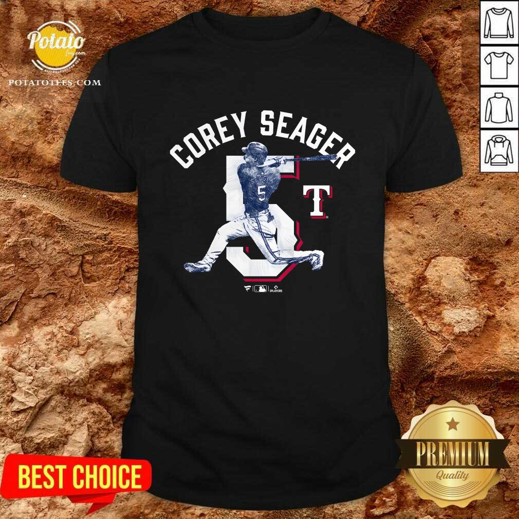 Corey Seager Royal Texas Rangers Player Swing T-Shirt
