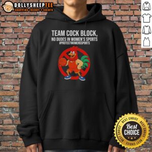 Alternative view of Awesome Team Cock Block No Dudes In Women's Sports T-Shirt