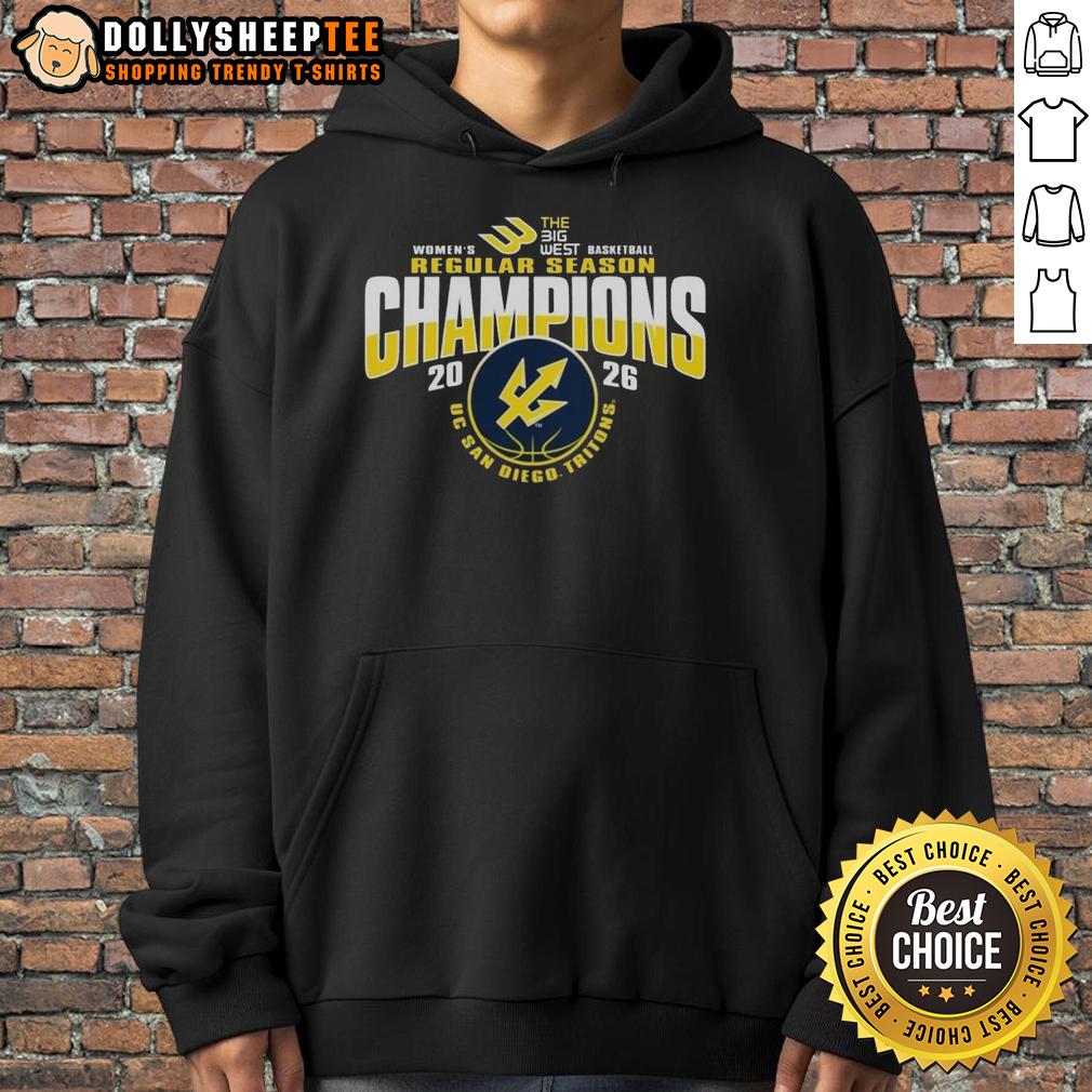 Awesome UC San Diego Tritons Women's Basketball 2026 Big West Regular Season Champions T-Shirt - Image 5