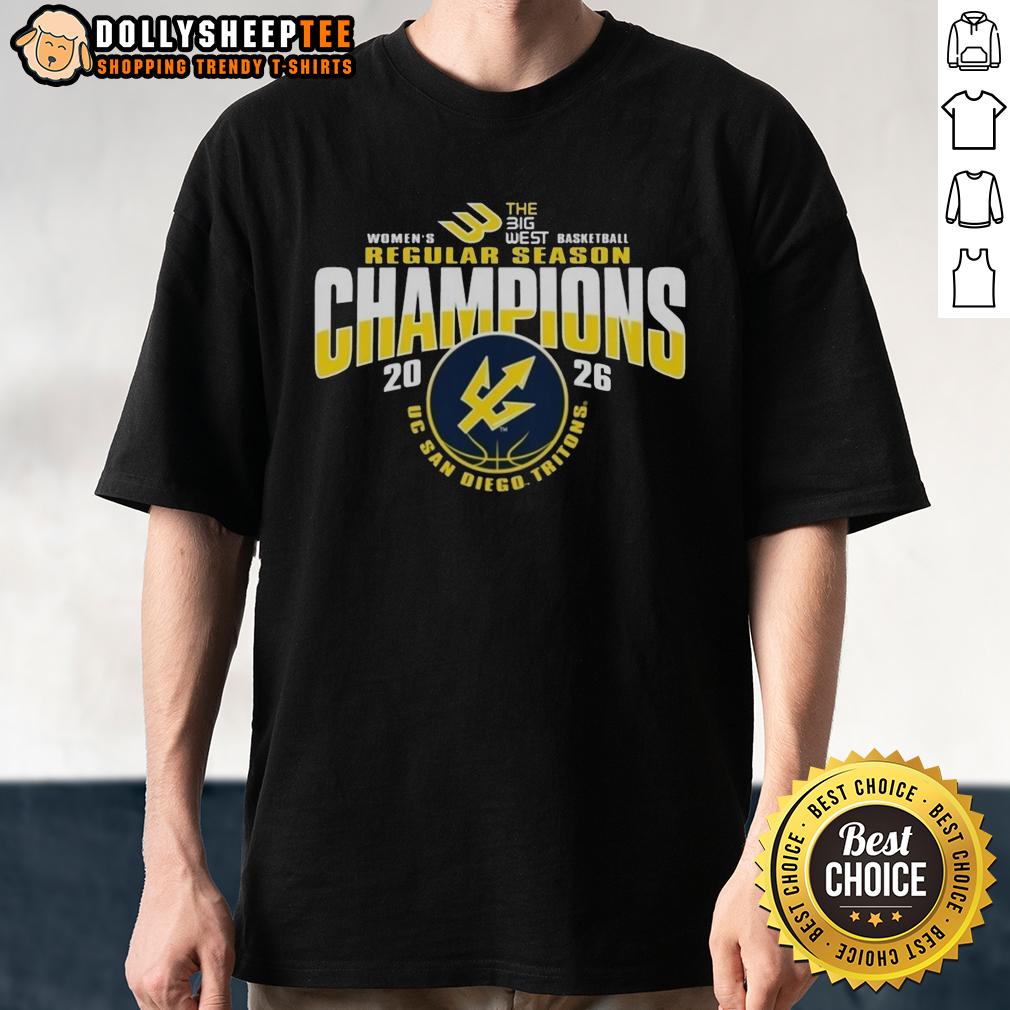 Awesome UC San Diego Tritons Women's Basketball 2026 Big West Regular Season Champions T-Shirt