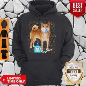 Alternative view of Cute Shiba Inu Mask Wash Your Hand Survived Coronavirus Shirt