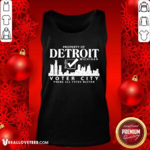 Alternative view of Vip Property Of Detroit Michigan 2020 Voter City Where All Votes Matter Shirt