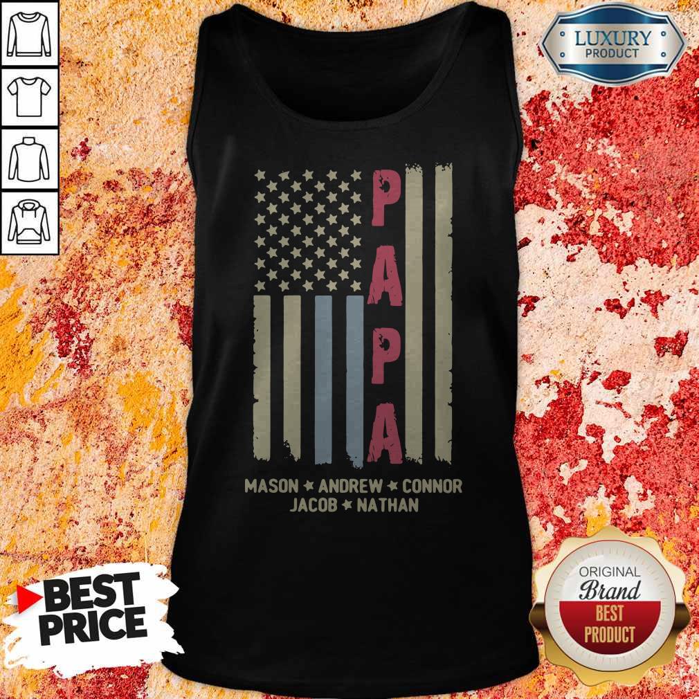 Daddy Mason Andrew Connor Jacob Nathan American Flag Shirt - Image 3