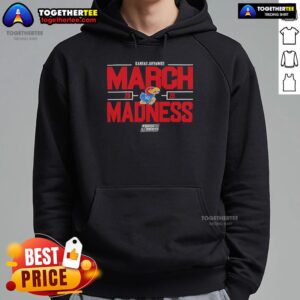Alternative view of Official NCAA Men's Basketball 2025 Kansas Jayhawks March Madness T-Shirt
