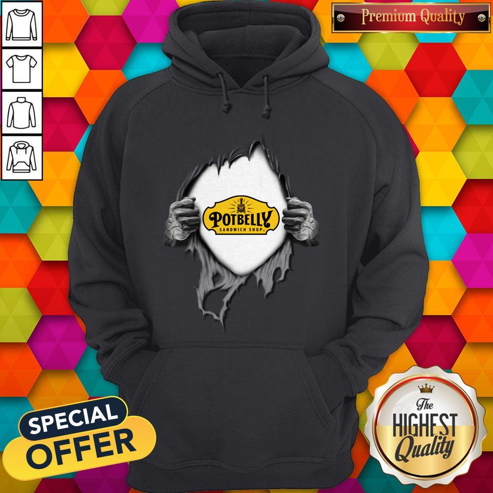 Blood In Side Me Potbelly Shirt - Image 5