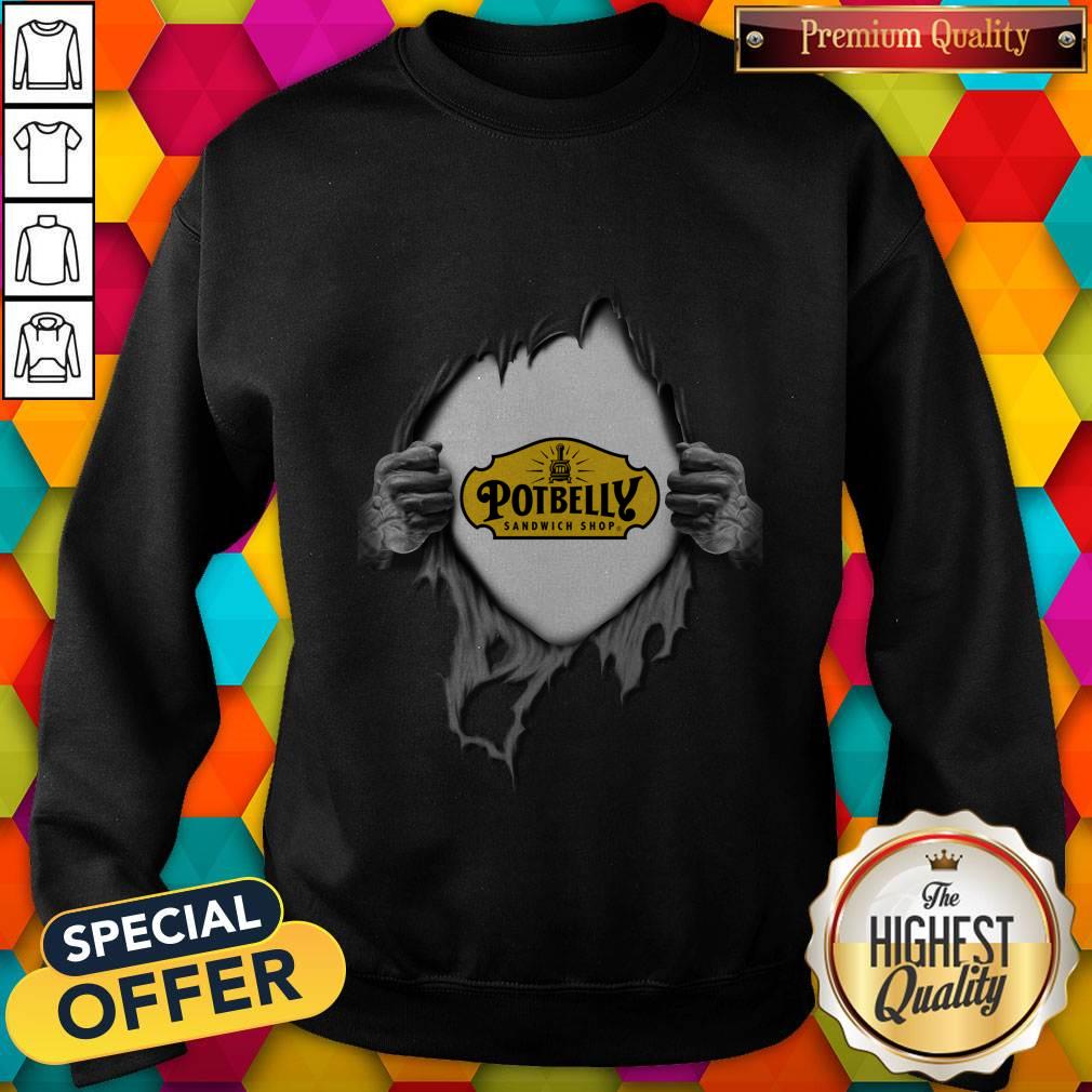 Blood In Side Me Potbelly Shirt - Image 4