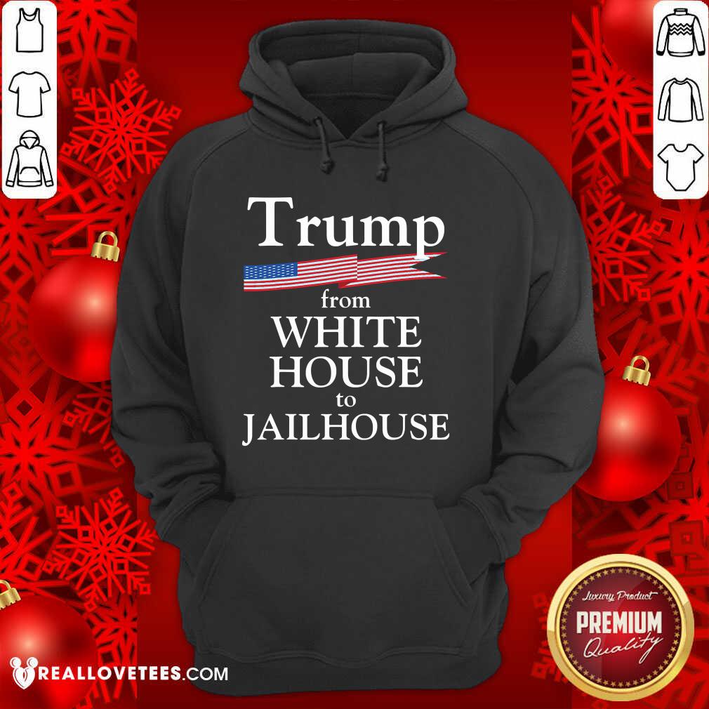 Cool Trump Story From White House To Jailhouse American Flag Shirt - Image 3