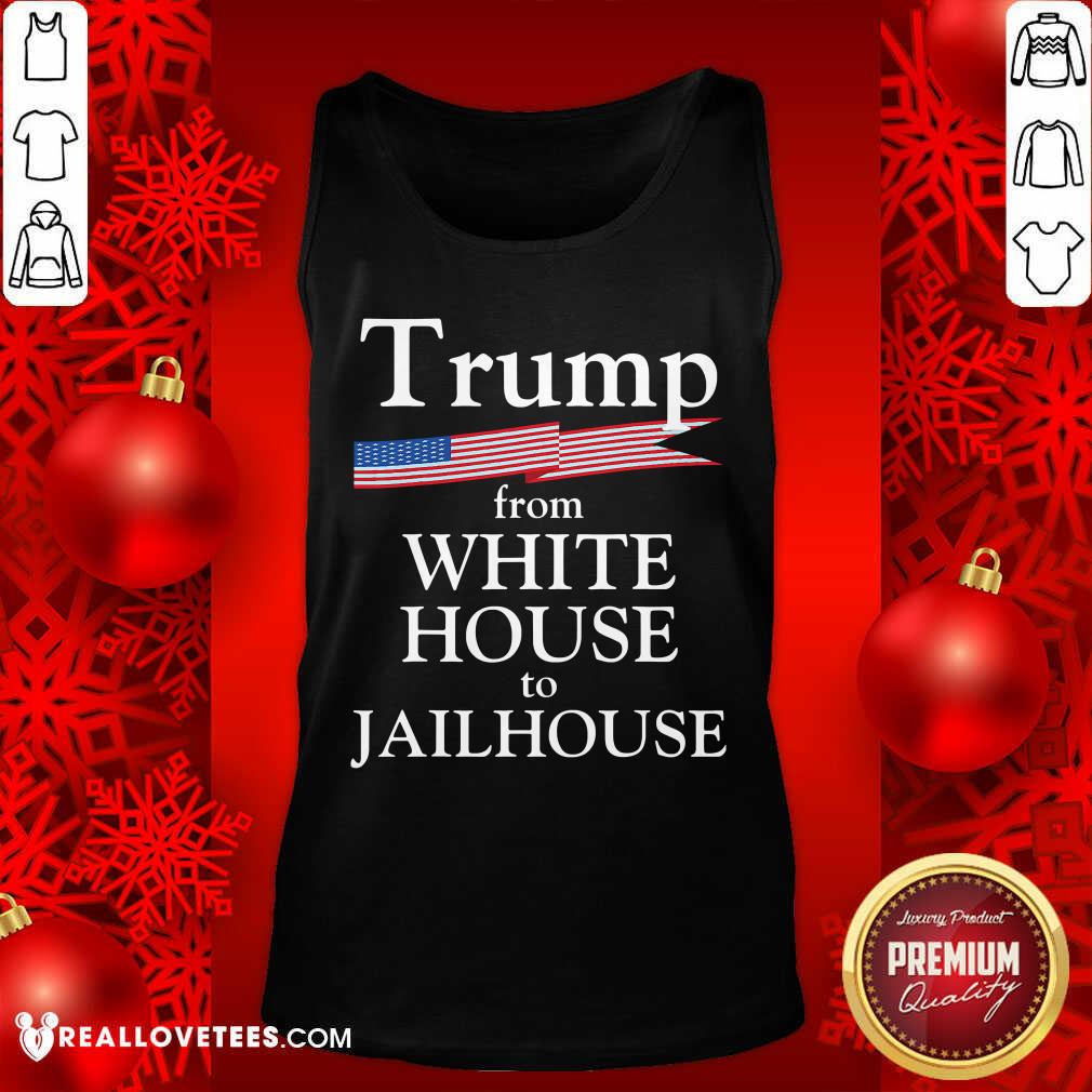Cool Trump Story From White House To Jailhouse American Flag Shirt - Image 2