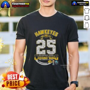 Top Iowa Hawkeyes Reliaquest Bowl Champions 2025 T-Shirt