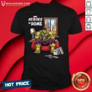 Happy Marvel Heroes At Home Hulk Shirt