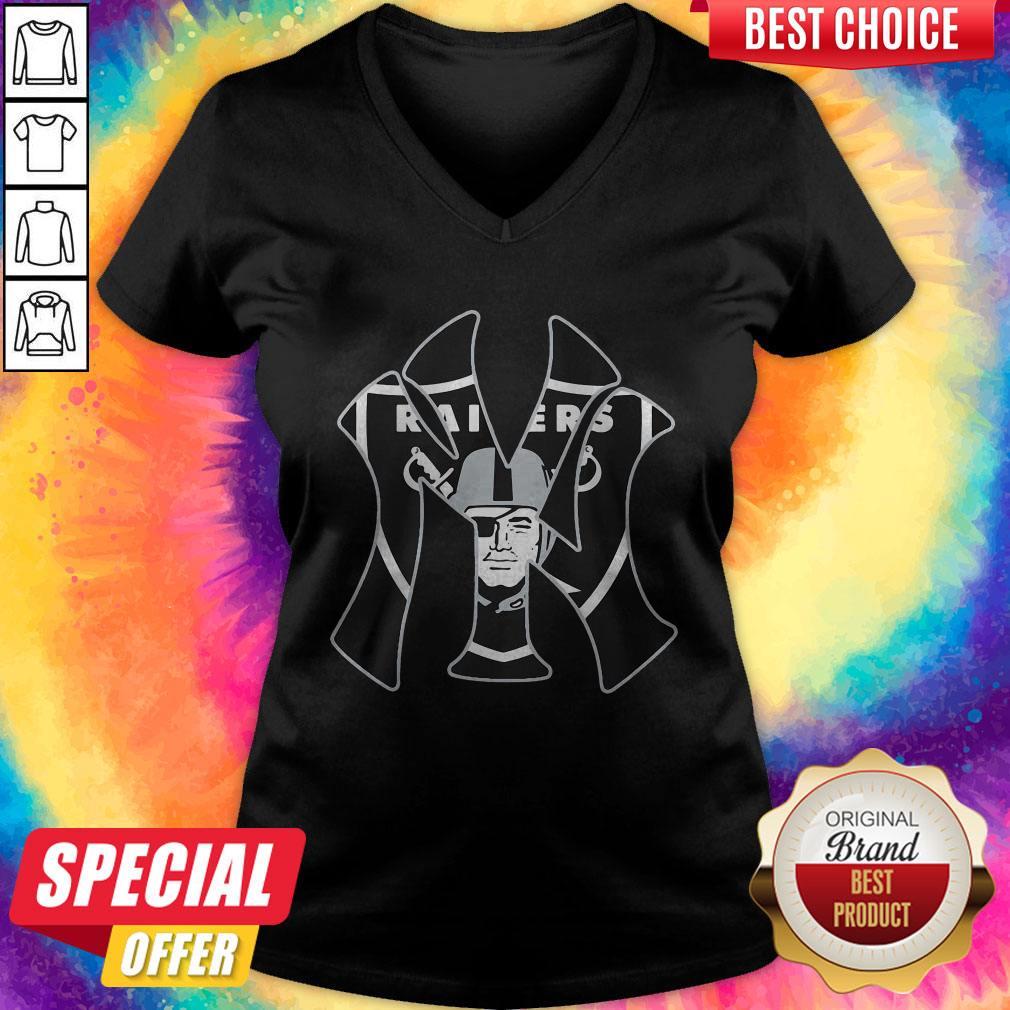 Oakland Raiders Inside New York Yankees Shirt - Image 2