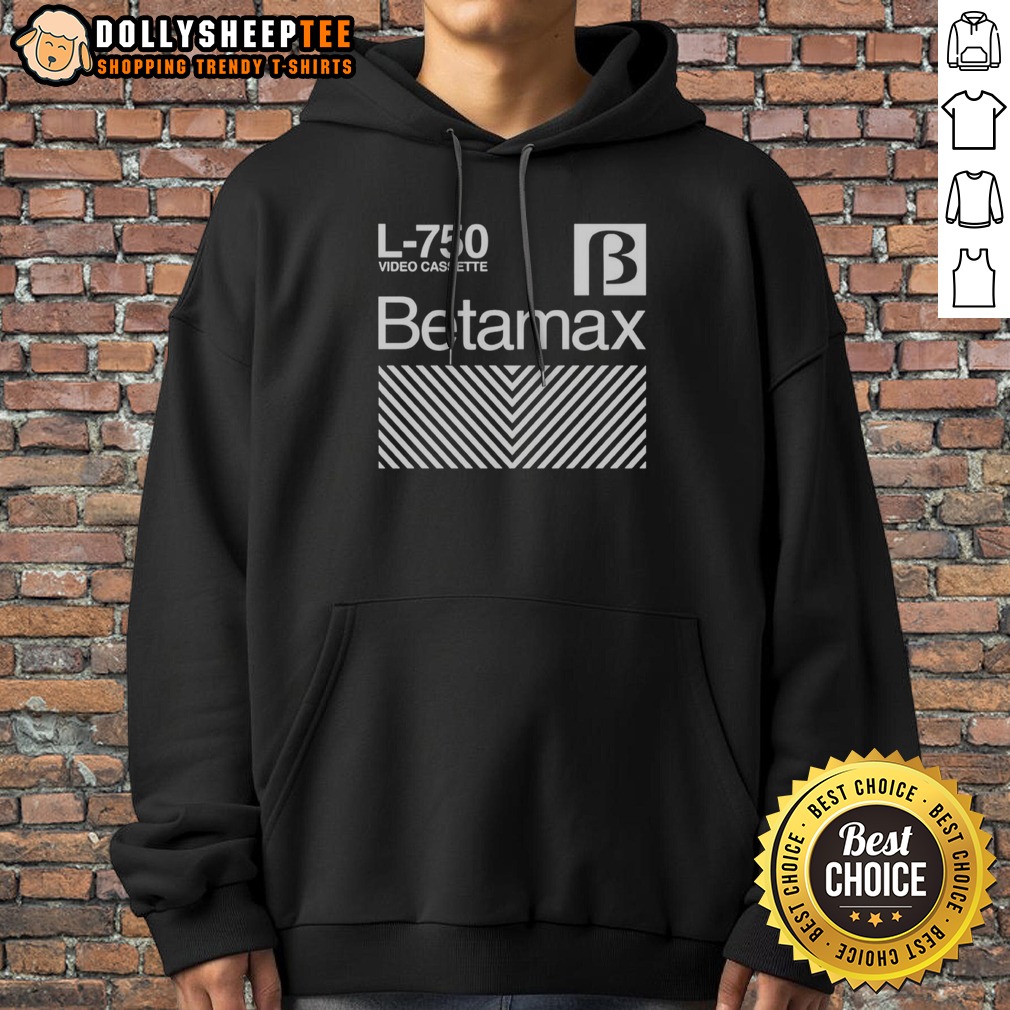 Hot Betamax L 750 Video Cassette Shirt - Image 2