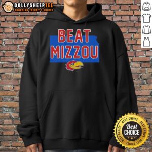 Alternative view of Premium Jayhawk Kansas Beat Mizzou Logo T-Shirt